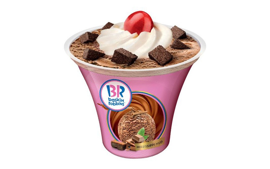 Baskin Robbins Mississippi Mud    Cup  165 millilitre